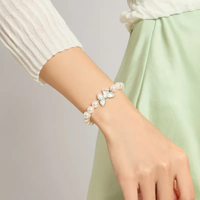 ZEGL White Shell Bracelets Women's-3