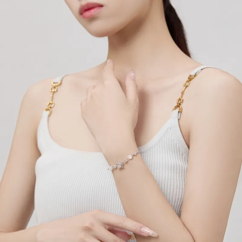 ZEGL Glass Cat Eye Bracelets Women's-3