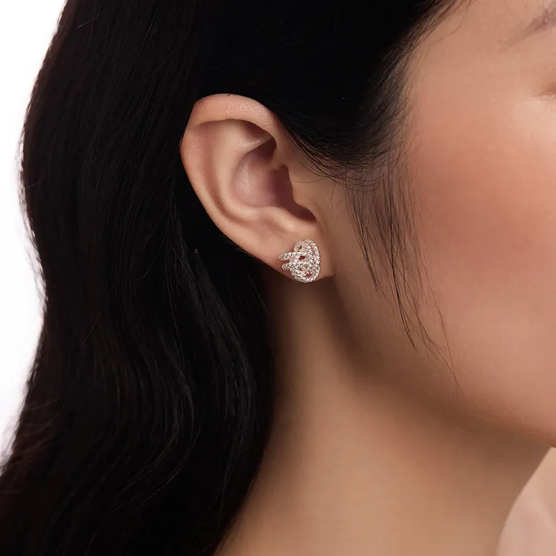 ZEGL 925 Sterling Silver Stud Earrings Women's-4