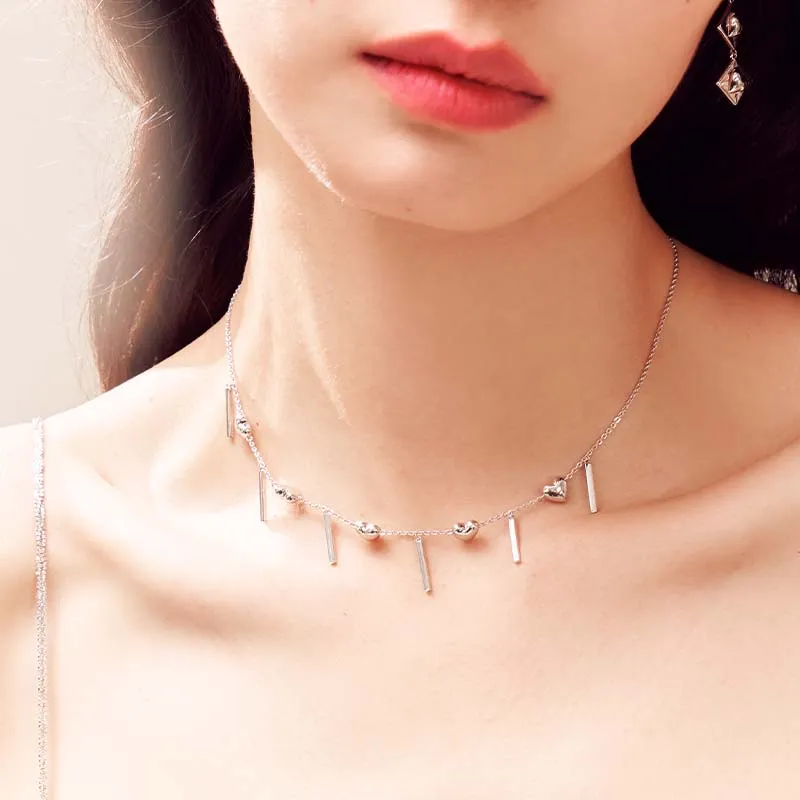 ZEGL Copper White Gold Plated Necklaces Women's-3