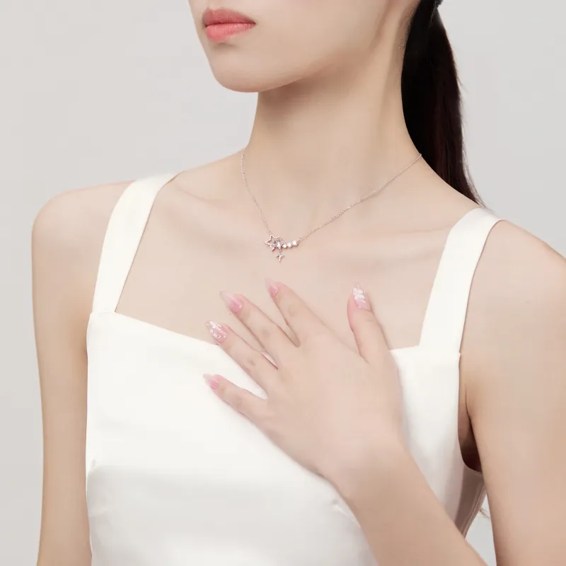 ZEGL Synthetic Cubic Zirconia Necklaces Women's-2