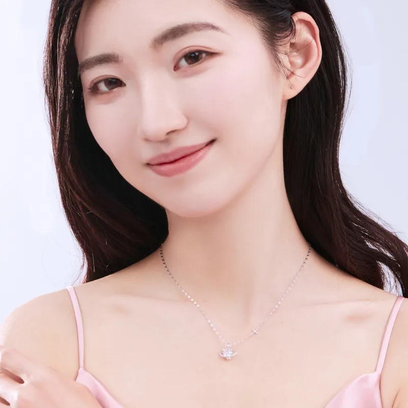 ZEGL Synthetic Cubic Zirconia Necklaces Women's-4