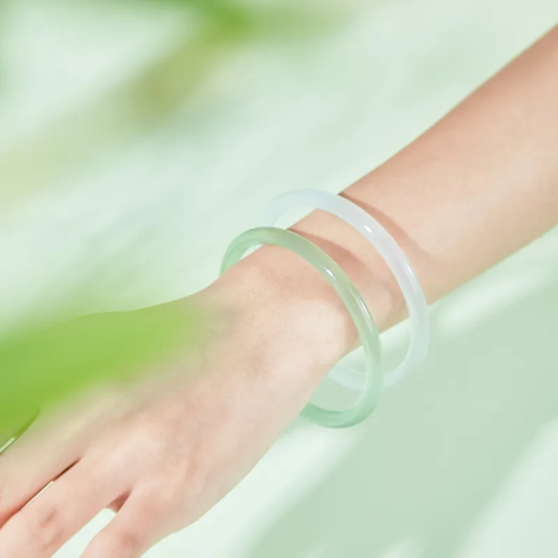 ZEGL Chalcedony Bangles Women's Purple Green White-25