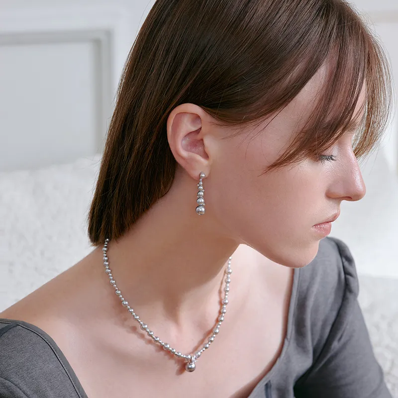ZEGL 925 Silver Needles Earrings Women's-5