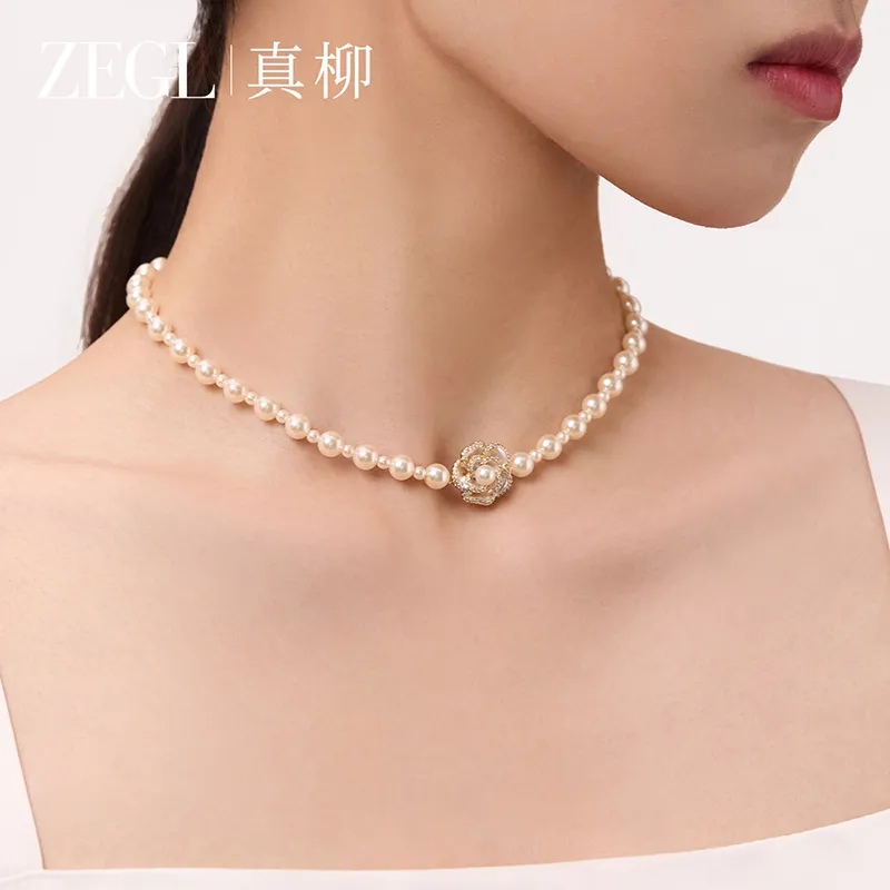ZEGL Artificial Pearl Necklaces Women's-2