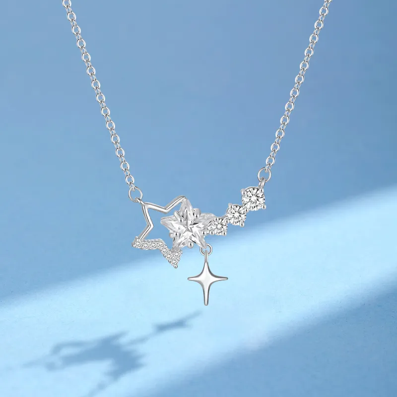 ZEGL Synthetic Cubic Zirconia Necklaces Women's-1