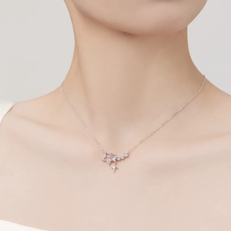 ZEGL Synthetic Cubic Zirconia Necklaces Women's-3