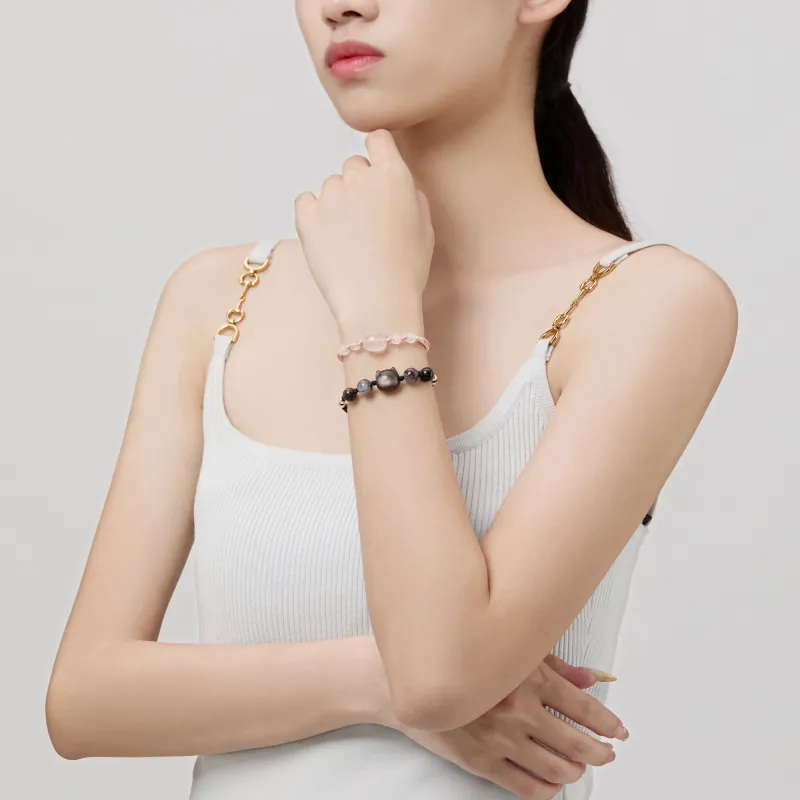 ZEGL Natural Chalcedony Bracelets Women's-4