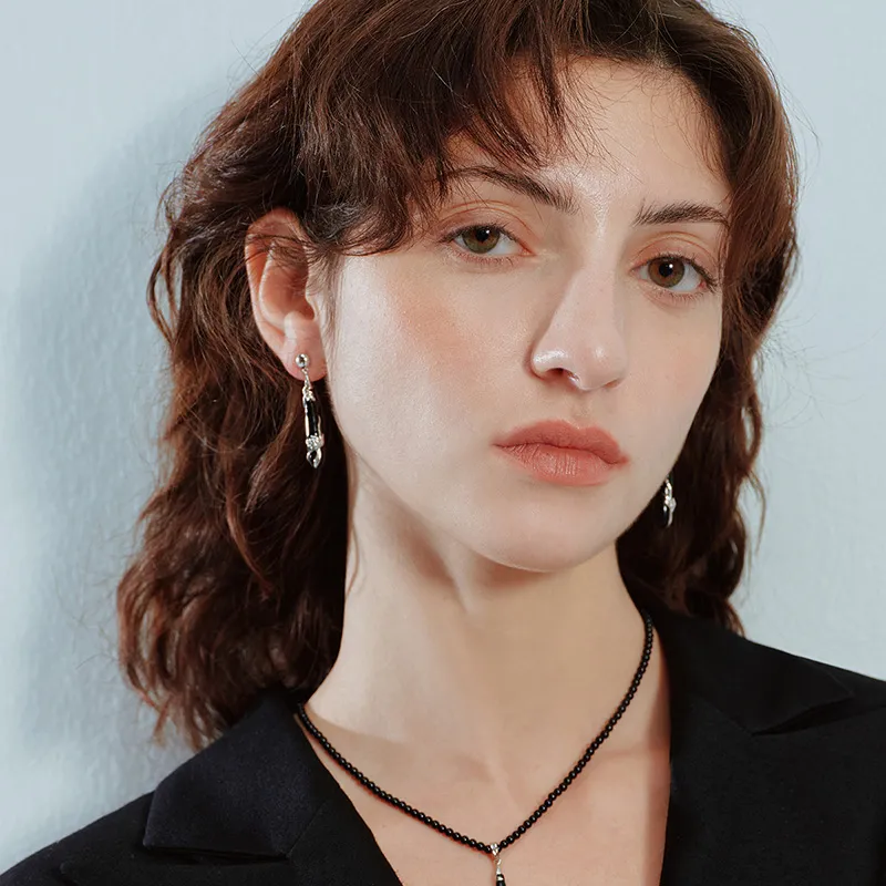 ZEGL S925 Silver Earrings Women's-3
