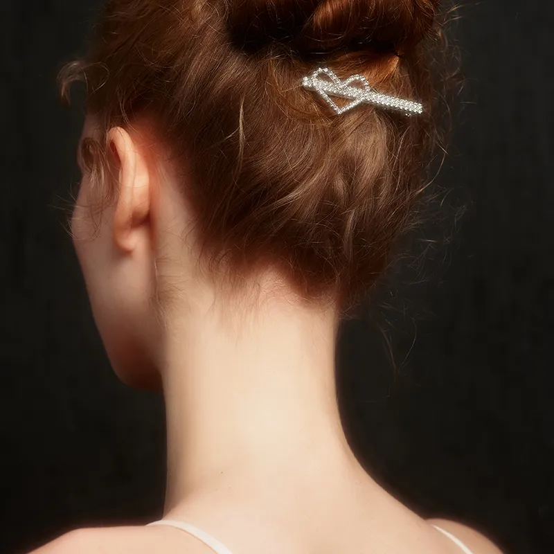 ZEGL Copper White Gold Plated Hair Clips Women's-1