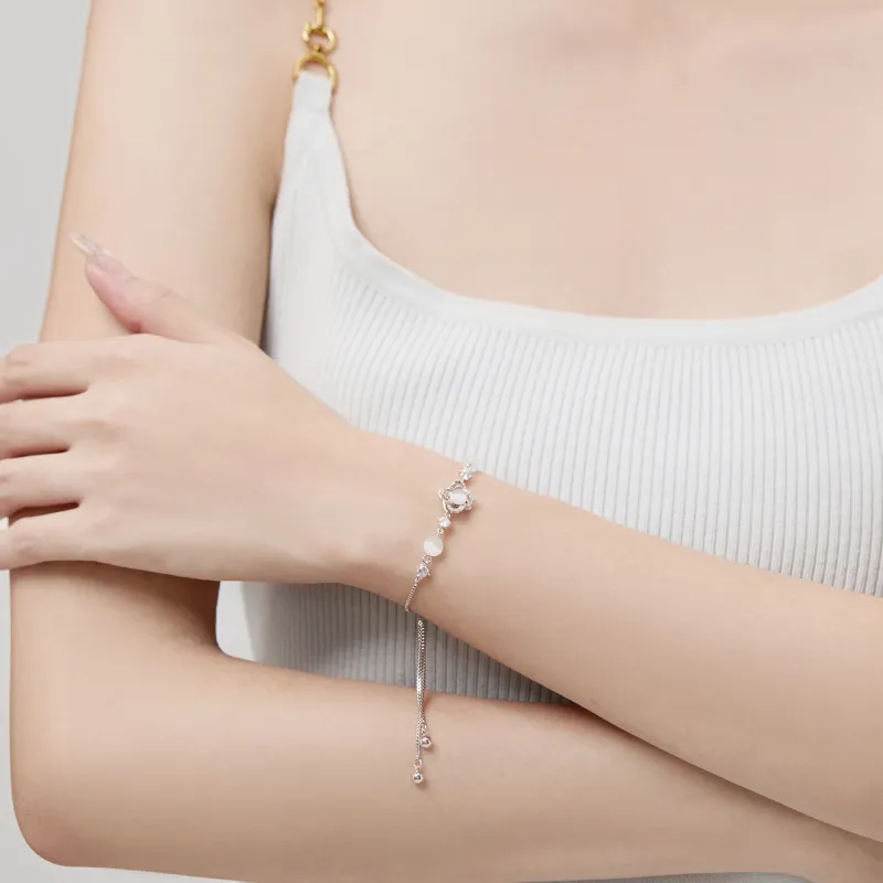 ZEGL Glass Cat Eye Bracelets Women's-4