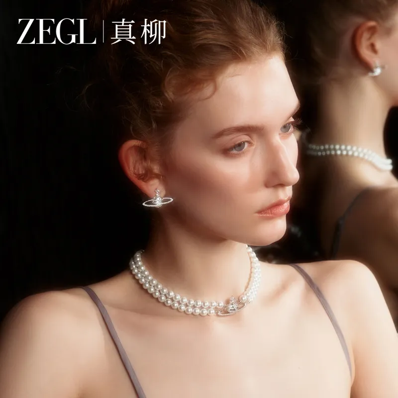 ZEGL Artificial Pearl Necklaces Women's-2