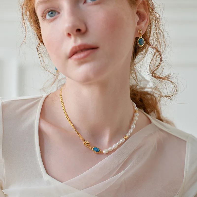 ZEGL Freshwater Pearl Necklaces Women's-3