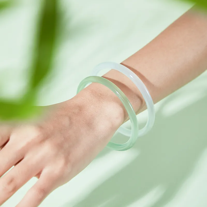 ZEGL Chalcedony Bangles Women's Purple Green White-24