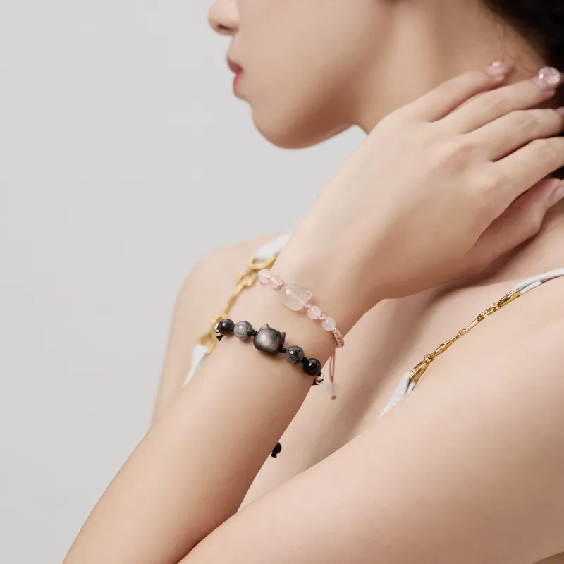 ZEGL Natural Chalcedony Bracelets Women's-6