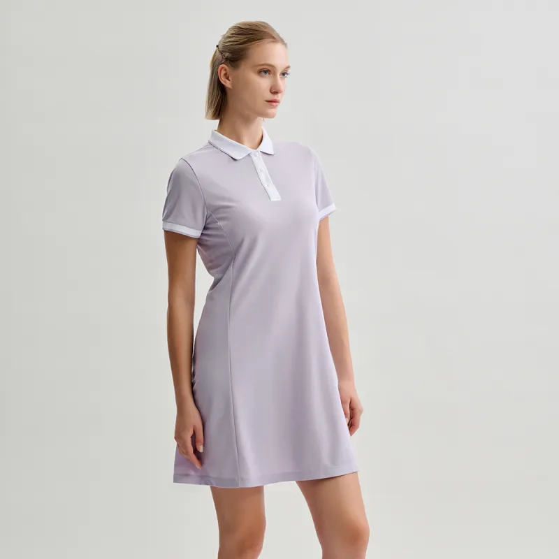 SPYDER NATURE GOLF Short Sleeved Dress Women's Galaxy Purple-3