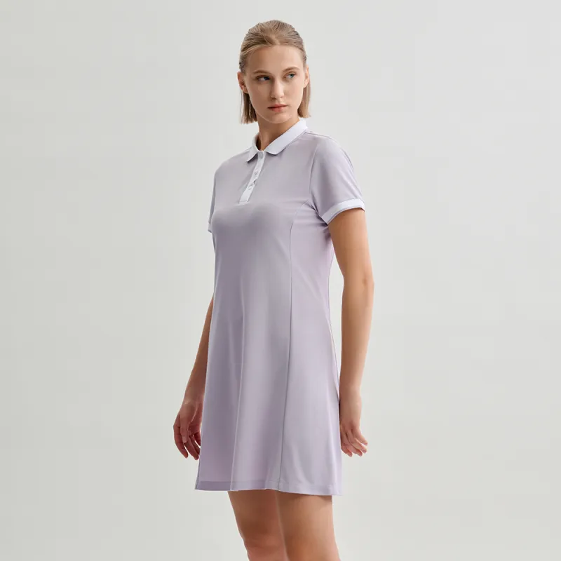 SPYDER NATURE GOLF Short Sleeved Dress Women's Galaxy Purple-4