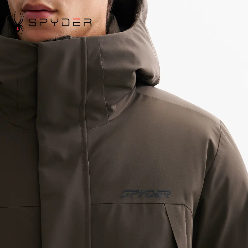 SPYDER Down Jacket Men's Black Olive-5