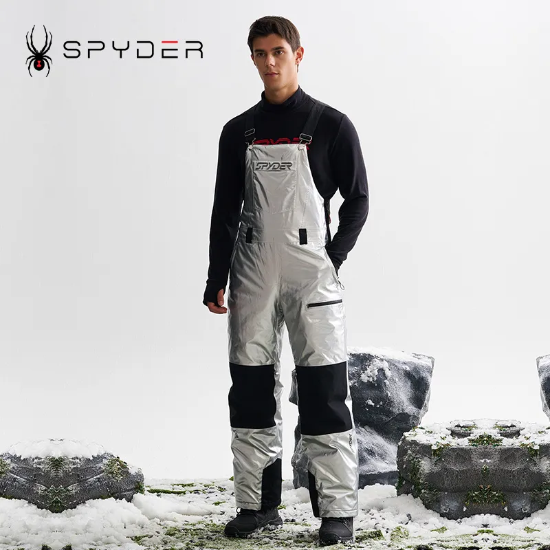 SPYDER SKI PRO Ski Coverall Unisex Gray Silver-2