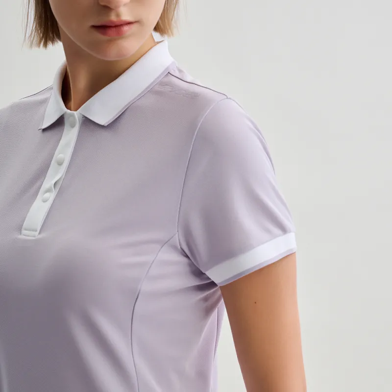 SPYDER NATURE GOLF Short Sleeved Dress Women's Galaxy Purple-5