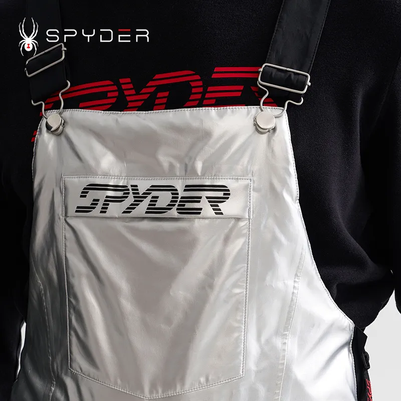 SPYDER SKI PRO Ski Coverall Unisex Gray Silver-5