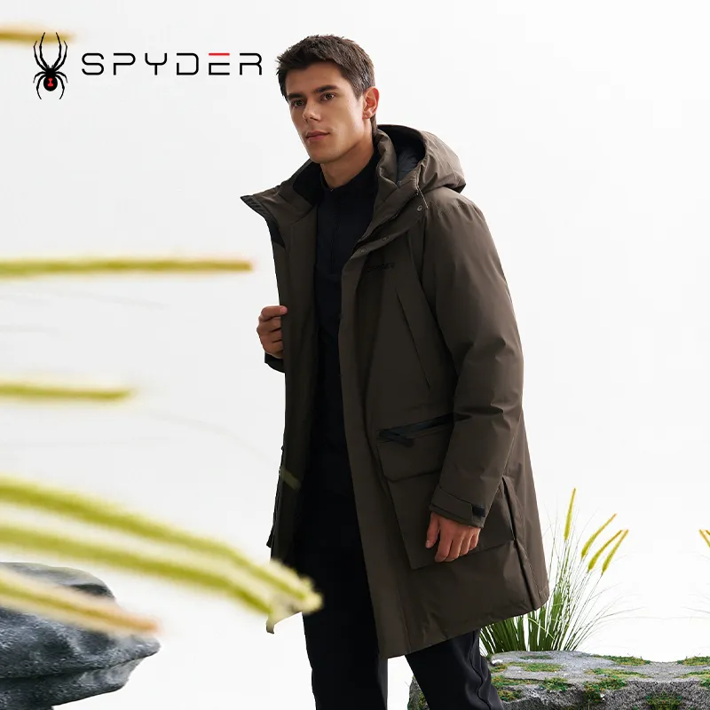 SPYDER Down Jacket Men's Black Olive-4