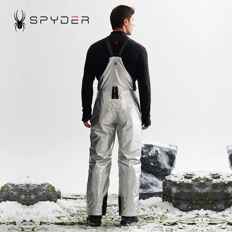 SPYDER SKI PRO Ski Coverall Unisex Gray Silver-3