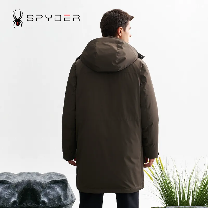 SPYDER Down Jacket Men's Black Olive-3
