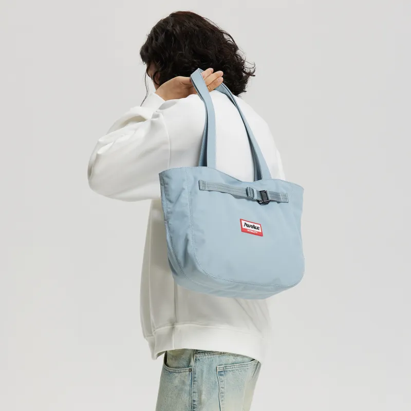 AVOKE Three Proofings Air Nylon Dome Bag Tote Bag, Shopping Bag, Handbag, Shoulder Bag Medium Size Unisex Multicolor-12