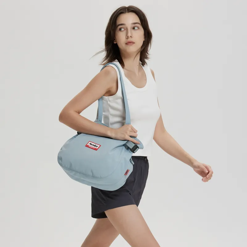 AVOKE Three Proofings Air Nylon Dome Bag Tote Bag, Shopping Bag, Handbag, Shoulder Bag Medium Size Unisex Multicolor-11