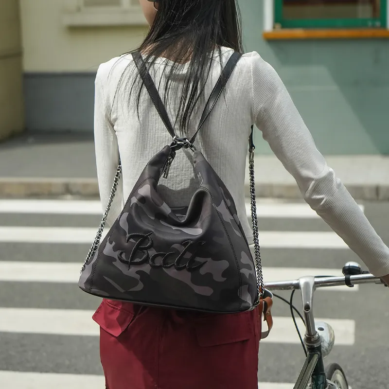 VFVF BAG OFFICAL Eco-Friendly PU High-Density Nylon Single Shoulder Tote Bag Regular Unisex-6