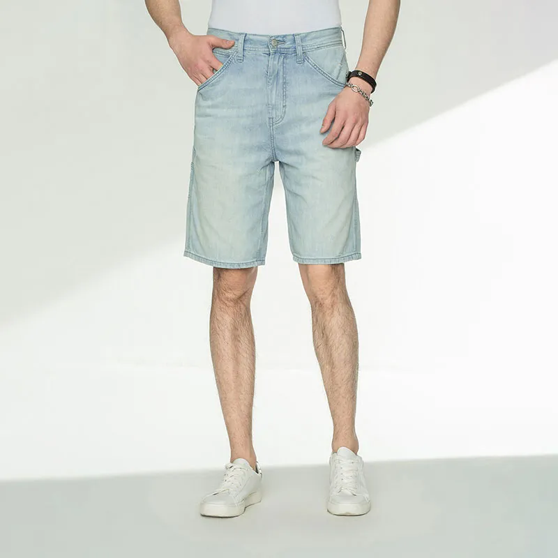 Lee Denim Shorts Men's Light Blue-2