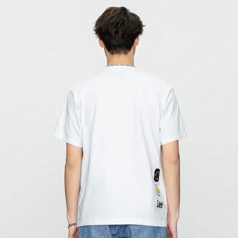 Lee T Shirts Men White-3