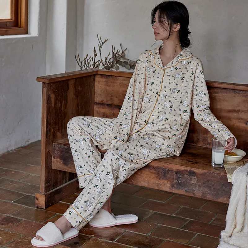 DAMOS·LOVE Pajama Set Women's Apricot-2
