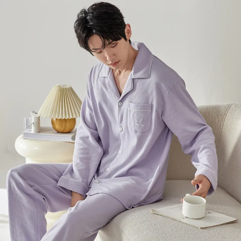 DAMOS·LOVE Pajama Set Men's Purple-4