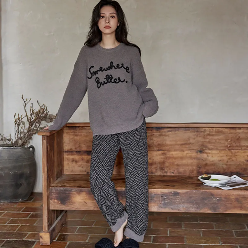 DAMOS·LOVE Pajama Set Women's Gray-2
