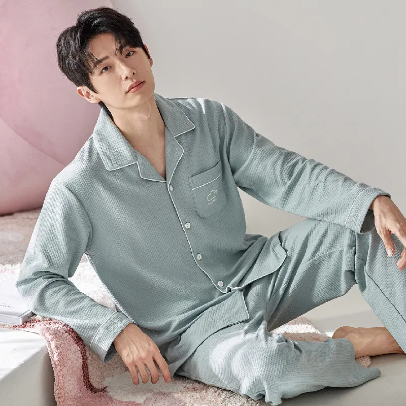 DAMOS·LOVE Pajama Set Men's Lake Green-1