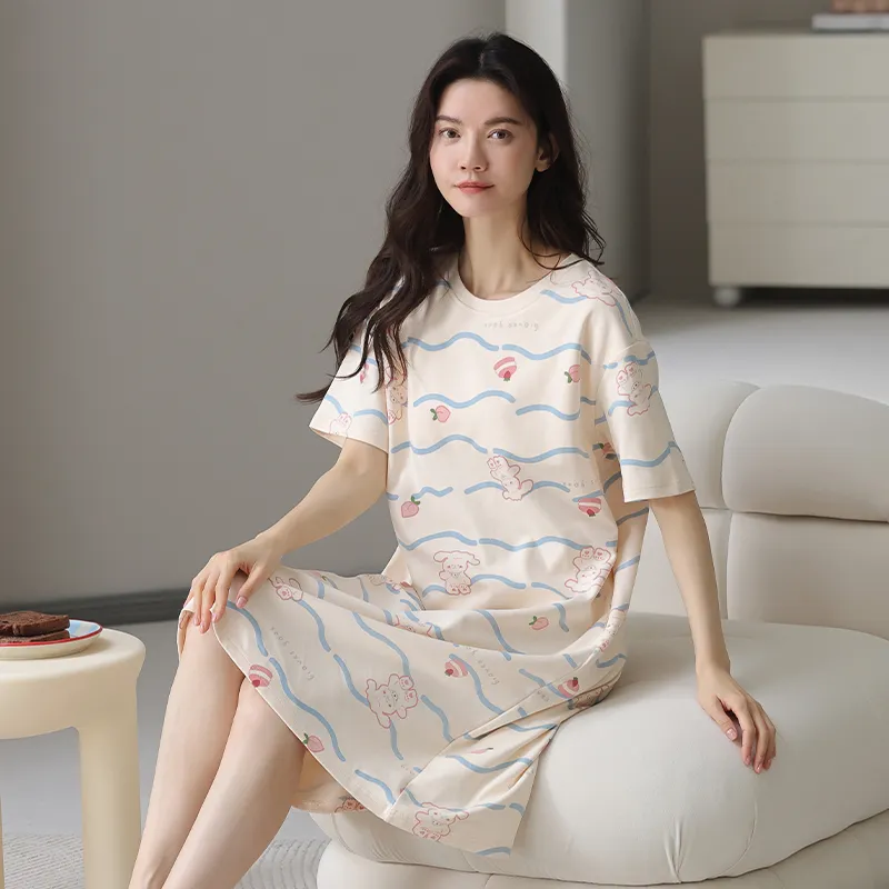 DAMOS·LOVE Nightgown Women's Beige-4