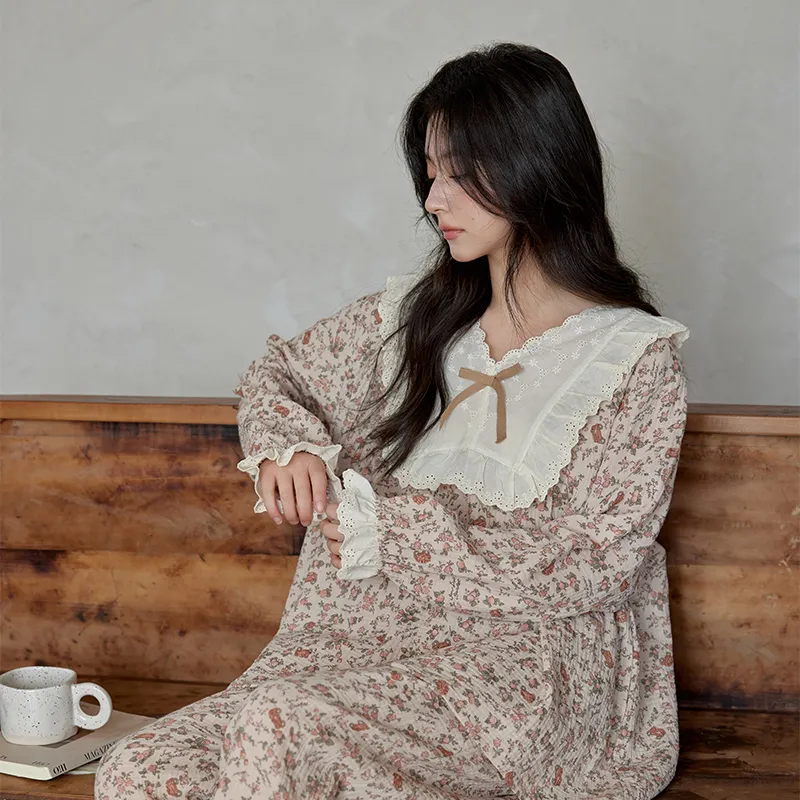 DAMOS·LOVE Pajama Set Women's Brown-3