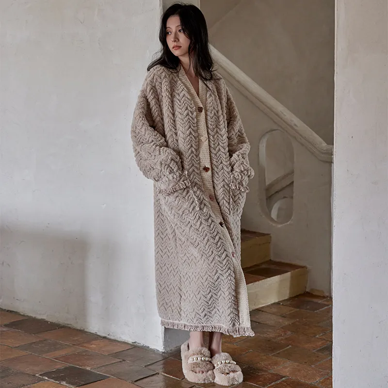 DAMOS·LOVE Pajama Robe Women's Khaki-1