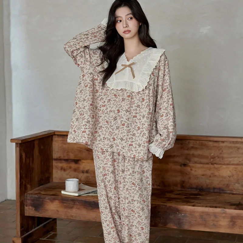 DAMOS·LOVE Pajama Set Women's Brown-1