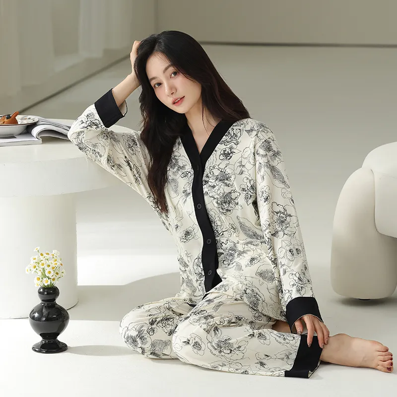DAMOS·LOVE Pajama Set Women's White-1