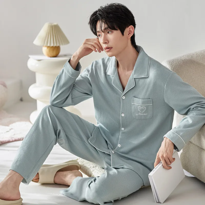 DAMOS·LOVE Pajama Set Men's Lake Green-4