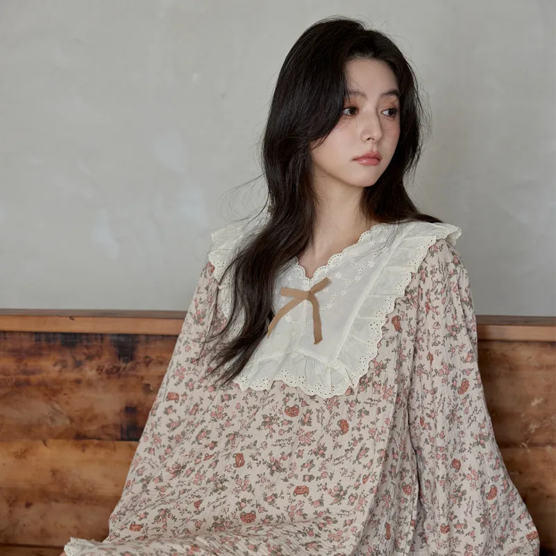 DAMOS·LOVE Pajama Set Women's Brown-5