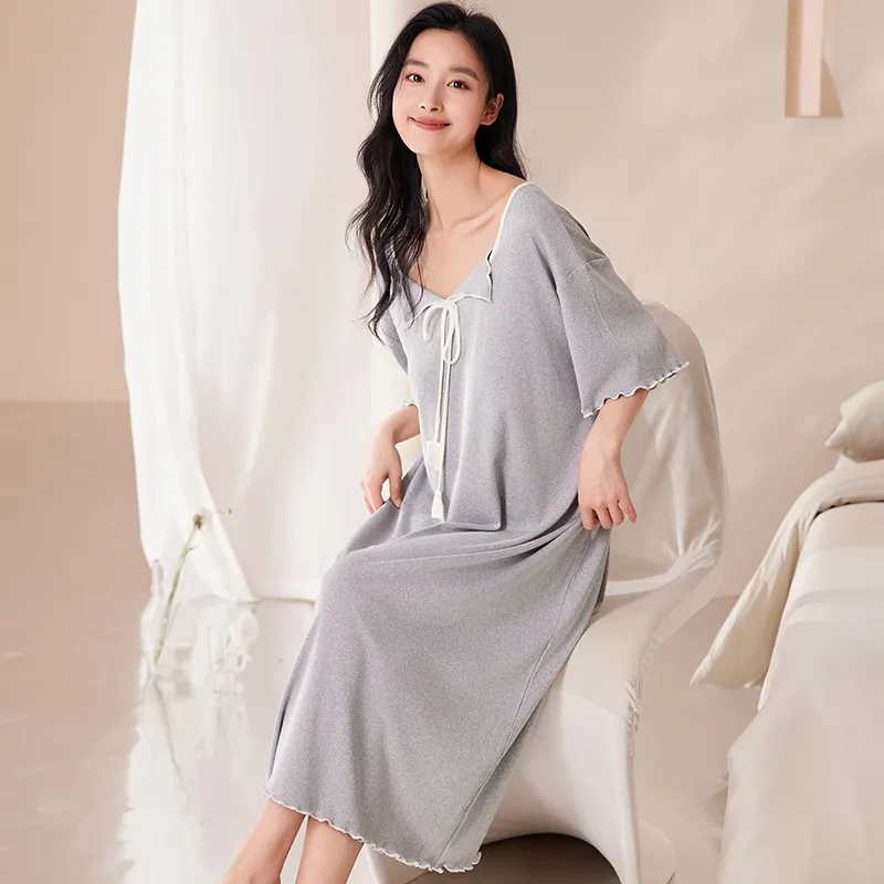 DAMOS·LOVE Nightgown Women's Gray-3