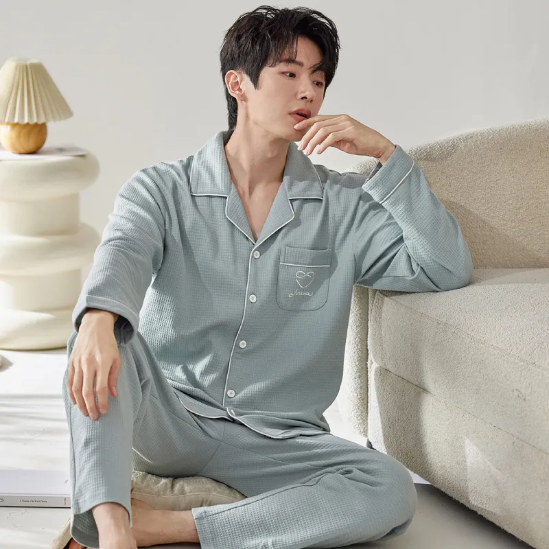 DAMOS·LOVE Pajama Set Men's Lake Green-2