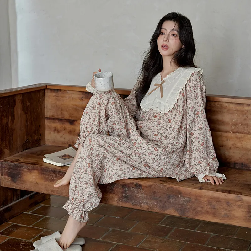DAMOS·LOVE Pajama Set Women's Brown-2