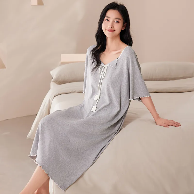 DAMOS·LOVE Nightgown Women's Gray-5