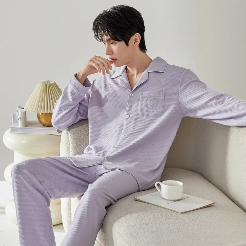 DAMOS·LOVE Pajama Set Men's Purple-5