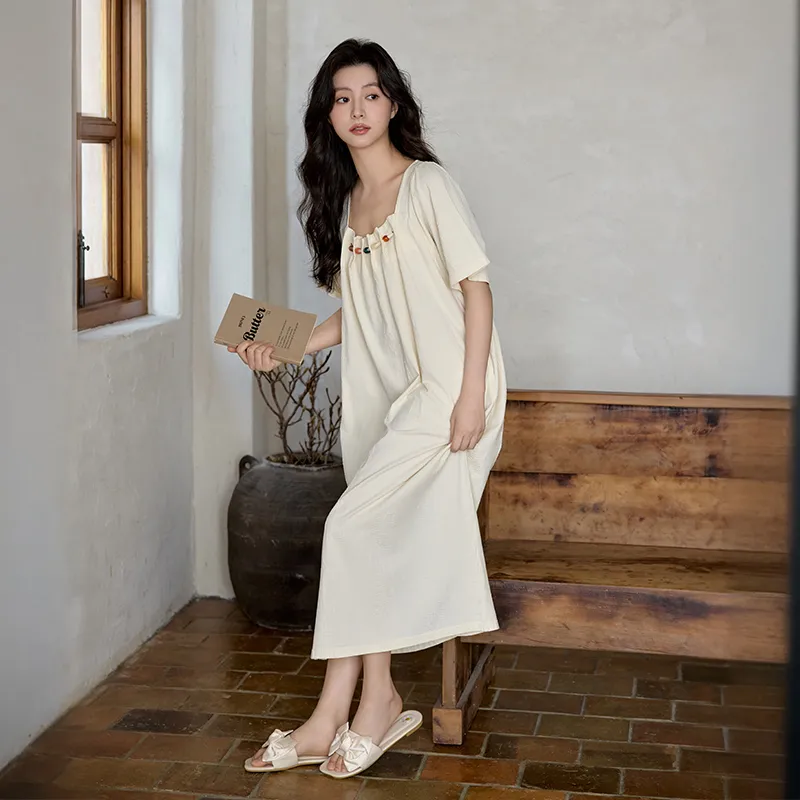 DAMOS·LOVE Nightgown Women's Beige-3